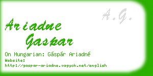 ariadne gaspar business card